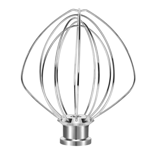 YINZHD Schneebesenaufsatz aus Edelstahl for 4,5-Quart-Standmixer mit kippbarem Kopf, 6-Draht-Schneebesen-Mixeraufsatz, Draht-Schneebesen for Eier von YINZHD
