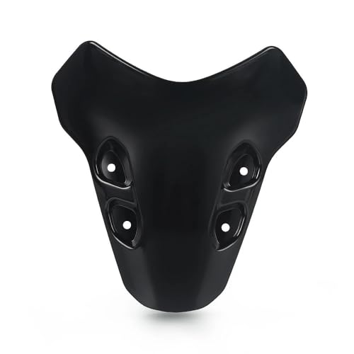 YINZO Windschild Motorrad Für MT07 2021 2022 2023 2024 MT-07 MT 07 Motorrad Windschutzscheibe Visier Double Bubble Windabweiser(Black) von YINZO