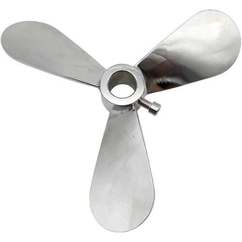Edelstahl-Mischblätter von 60 mm bis 200 mm - Dreiblatt-Propeller for den Laborgebrauch(OD80mm-hole10mm) von YIOOSO
