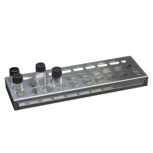 Robuster Reagenzglashalter aus Edelstahl for Schulexperimente | Ständer for kolorimetrische Röhrchen | Zentrifugenröhrchen-Organizer(26mm-40holes) von YIOOSO
