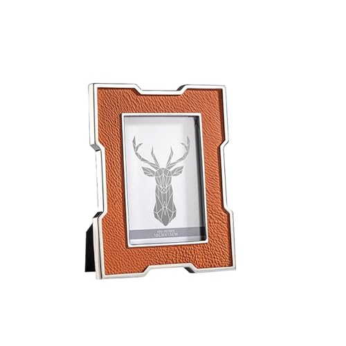 YIORYO 4x6 5X7 Bilderrahmen, Leder-Fotorahmen – hochauflösendes Glas for Tischaufsteller, Fotorahmen for Hochzeiten oder als Heimdekoration(7inch) von YIORYO