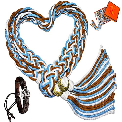 Handfasting Cord for Wedding in Traditional Lazo Cord Wedding Lasso, Lazos para Boda, Lazo de Bodas para Los Novios, Wedding Cord Traditional Celtic Pattern Handmade 70in (Blue von YIOSOA