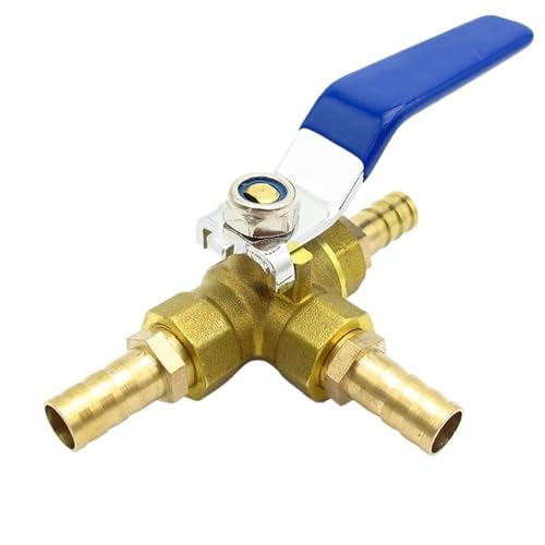 4 Mm 6 Mm 8 Mm 10 Mm 12 Mm 14 Mm 16 Mm 19 Mm Schlauchanschluss, Vollanschluss, L-Anschluss, Dreiwege-Messing-Kugelhahnanschluss For Wasser, Öl, Luft, Gas(14mm OD) von YIRONCNPA