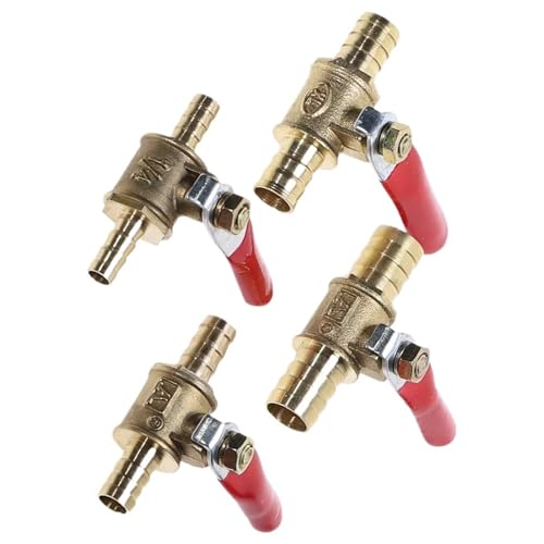 6mm-12mm Schlauch Barb Inline Messing Wasser Öl Luft Gas Kraftstoff Linie Abschaltung Ball Ventil Rohr Armaturen(6mm) von YIRONCNPA