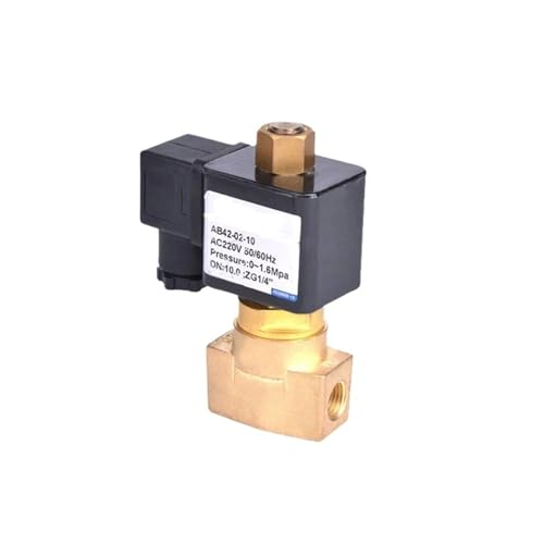 CKD Type Two way two position brass solenoid valve AC220V DC24V DC12V Direct Acting 0-1.6mpa AB42-02-10 Normally Open(AB42-02-10 G1-4,AC220V_1PC) von YIRONCNPA