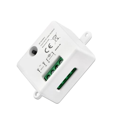 Drahtloser, Selbstbetriebener Lichtschalter, 433 MHz, Kinetischer RF-Schalter, Keine Batterie Erforderlich, AC 110 V 220 V, 10 A Relaismodul For Haushaltsgeräte-LED(SET 2) von YIRONCNPA
