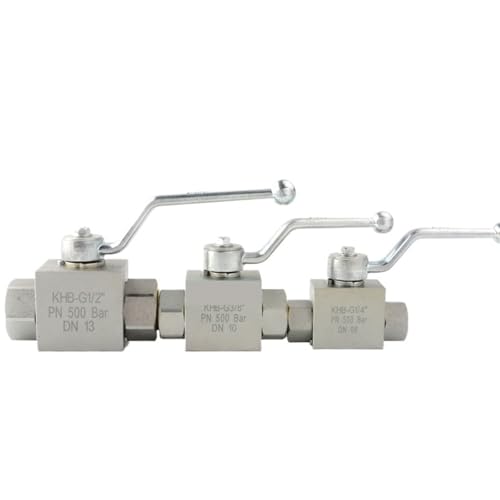 Hochdruck-Hydraulik-Kugelhahn KHB 1/8 1/4 3/8 1/2 Kohlenstoffstahl NPT G Manuelles Ventil Ingenieurindustrie Ein-/Aus-Ventil(1/8",NPT_2PCS) von YIRONCNPA