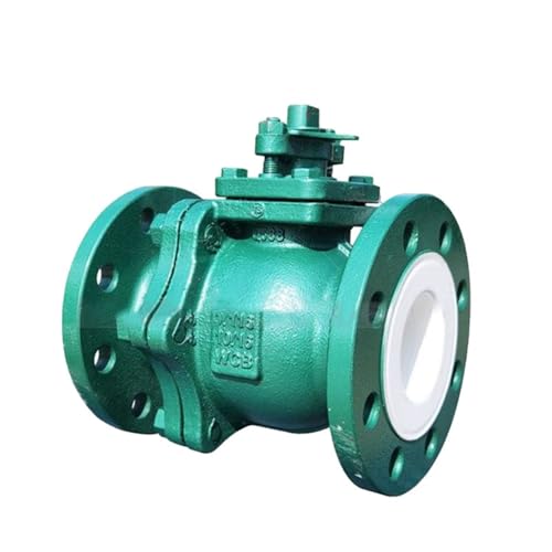 Kugelhahn Aus Stahlguss Q41F46-16 Mit PTFE-Auskleidung, Säure- Und Laugenbeständig, Korrosionsbeständig, Gummierte Auskleidung, Chemikalienschutzventil(DN25) von YIRONCNPA