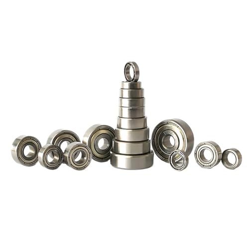Kugellager Präzisions-Miniaturlager Hochgeschwindigkeits-Spielzeugmotormodell Kleines Lager for Skateboard-Roller 3D-Druckerlager(MR106ZZ 6x10x3) von YIRONCNPA