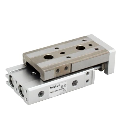 MXQ6 Serie Luftschlitten Tisch Doppelstangenschiene Pneumatikzylinder Bohrung 6 mm Hub 10-50mm MXQ6-10 MXQ6L-20 MXQ6-20A/AS/AT(MXQ6-40,Nill) von YIRONCNPA