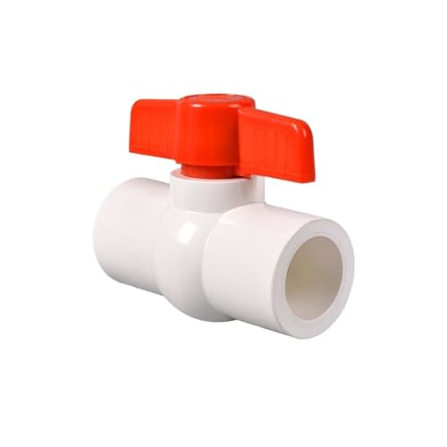 PVC-Wasserversorgungs-Kugelhahn Rückschlagventil Schalter Zubehör Kunststoff Standard-Kugelhahn Flachsteckventil(PVC standard ball valve DN25) von YIRONCNPA