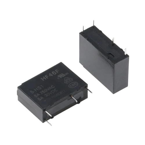 100 STÜCKE 30VDC Leistungsrelais HF46F-005-HS1 HF46F-012-HS1 HF46F-024-HS1 5-HS1 12-HS1 24-HS1 5A 250VAC 4PIN 5 V 12 V 24 V DC(HF46F-05-HS1) von YIRQOOQDP