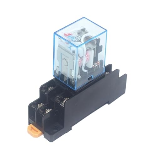 1set MY2P HH52P MY2NJ Relaisspule Allgemeiner DPDT Mini Elektromagnetischer Relaisschalter mit Sockelbasis LED AC 110V 220V DC 12V 24V(AC24V) von YIRQOOQDP