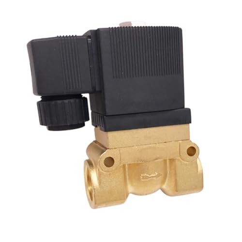 50bar high pressure high temperature solenoid valve 1/4 3/8 1/2 BSP 12V 24V DC AC220V N.C 5404 PTFE brass valve(3/8",DC12V) von YIRQOOQDP