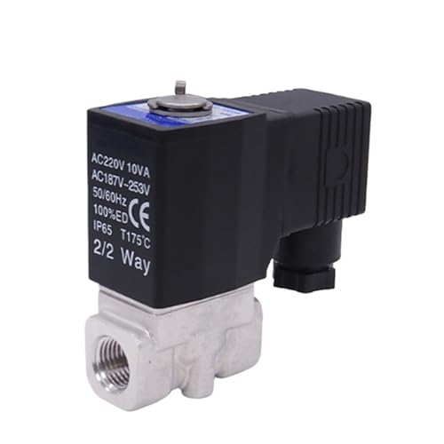 Fluid Control Valve 2L Series 2L030 2L030-06 2L030-08 Direct-acting And Normally Closed 1/8" 1/4" Terminal/Grommet Type(2L030-08 (Terminal),AC110V (-C)) von YIRQOOQDP