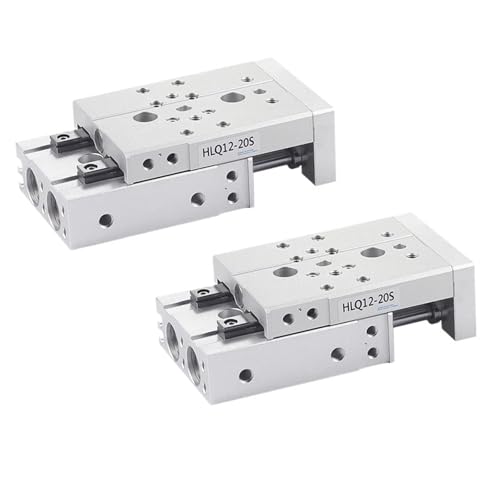 Pneumatic Cylinder Pneumatic Guide Rail Precision Slide Cylinder HLQ6 8-10X20X30X40X50S(HLQ8X30) von YIRQOOQDP
