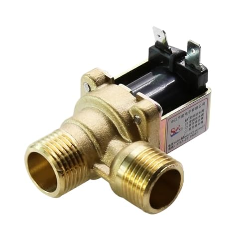 Solenoid valve 220V DC 12V 24V DN15 G1/2 1/2'' Brass Electric Solenoid Valve Normally Closed Water Inlet Switch with Filter(12V) von YIRQOOQDP