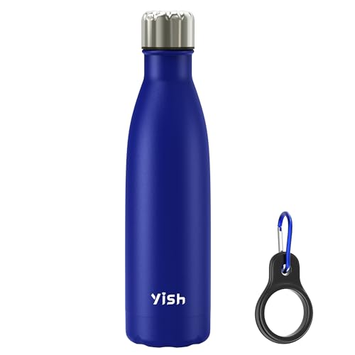 YISH Edelstahl Trinkflasche Thermosflasche Trinkflasche Edelstahl:Wasserflasche 500ml Trinkflasche Kohlensäure Geeignet mit Schnalle 10h Heiß/Kalt BPA Frei für Büro,Schule,Sport,Camping,Blau YISH Edelstahl Trinkflasche Thermosflasche Trinkflasche Edelstahl:Wasserflasche 500ml Trinkflasche Kohlensäure Geeignet mit Schnalle 10h Heiß/Kalt BPA Frei für Büro,Schule,Sport,Camping,Blau von YISH