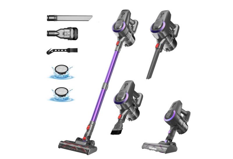 YISORA Akku-Saugwischer 6in1 Akku-Handstaubsauger, 6-in-1-Kombinationen Handstaubsauger/stielstaubsauger von YISORA