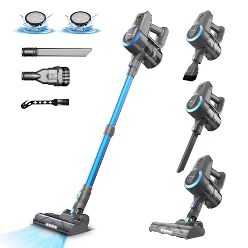 YISORA Akku Staubsauger, Ultraleichter Handstaubsauger akku Vacuum Cleaner Stielstaubsauger von YISORA