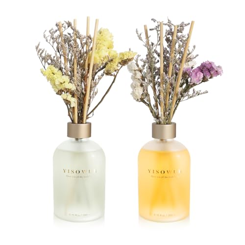YISOWUH Duftstäbchen-Diffusor – Wacholder & Sandelholz 200 ml 2 Packungen Duftstäbchen-Diffusor-Set mit ätherischen Blumenölen und 16 Stäbchen – langanhaltender Duft für Zuhause, Schlafzimmer YISOWUH Duftstäbchen-Diffusor – Wacholder & Sandelholz 200 ml 2 Packungen Duftstäbchen-Diffusor-Set mit ätherischen Blumenölen und 16 Stäbchen – langanhaltender Duft für Zuhause, Schlafzimmer von YISOWUH