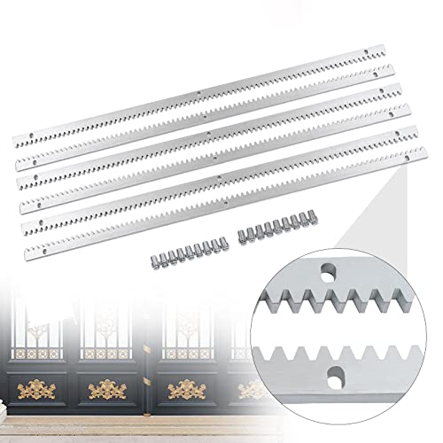 6x1m Zahnschiene Zahnstange für Schiebetore bis 2000 kg Schiebetorantrieb Set Schiebetor Toröffner Zubehör Torantrieb Hoftorantrieb von YISSALE