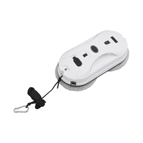 Fensterreiniger, 72W Fensterputzroboter mit Automatischem Wasserstrahl, Intelligenter Glasreinigungsroboter, Ferngesteuerter Fensterputzroboter für Fenster, Glastüren, Fliesen, Marmor (Weiß) von YISSALE