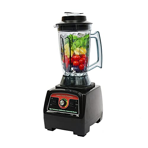 Standmixer Hochleistungsmixer 2800W Smoothie Mixer 57000 U/min mit Selbstreinigungsfunktion Blender Elektrisch Edelstahl Multifunktionale Mischer von YISSALE