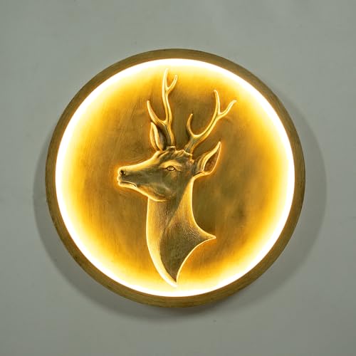 YISSALE Geweih Design Deckenleuchte LED-Deckenleuchte Unterputz Dimmbar Deckenhalterung Rund für Schlafzimmer Küche Wohnzimmer Esszimmer von YISSALE