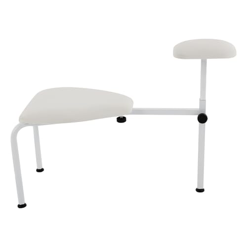 YISSALE Pediküre Hocker,Höhe Einstellbar 42-67cm,Pediküre Stuhl,Maniküre Fußstütze,Fußpflege Fußhocker für Schönheitssalons, Nagelsalons, Fußpflegeläden (Weiß) von YISSALE