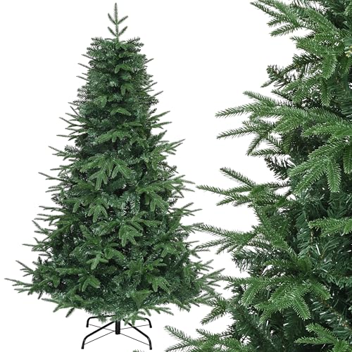 YITAHOME 182cm Premium Künstlicher Weihnachtsbaum, ca. 900 Spitzen PE Spritzguss & PVC, Naturgetreu Tannenbaum mit Metallständer & Klappsystem-Rahmen, Schnellaufbau für Zuhause Geschäfte, 182 x Φ90cm YITAHOME 182cm Premium Künstlicher Weihnachtsbaum, ca. 900 Spitzen PE Spritzguss & PVC, Naturgetreu Tannenbaum mit Metallständer & Klappsystem-Rahmen, Schnellaufbau für Zuhause Geschäfte, 182 x Φ90cm von YITAHOME