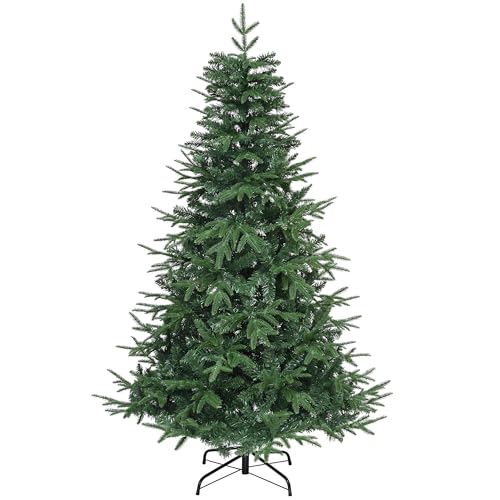YITAHOME 212cm Premium Künstlicher Weihnachtsbaum, ca. 1100 PE Spritzguss & PVC Spitzen, Naturgetreu Tannenbaum mit Klappsystem & Metallständer, Schnellaufbau für Zuhause Geschäfte, 212 x Φ105cm YITAHOME 212cm Premium Künstlicher Weihnachtsbaum, ca. 1100 PE Spritzguss & PVC Spitzen, Naturgetreu Tannenbaum mit Klappsystem & Metallständer, Schnellaufbau für Zuhause Geschäfte, 212 x Φ105cm von YITAHOME