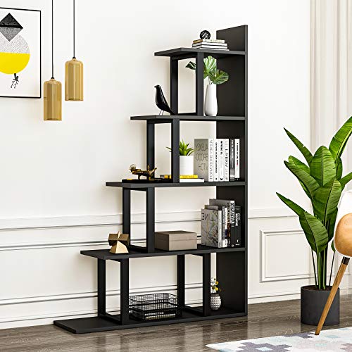 YITAHOME Bücherregale 10 Würfel Bücherregal Raumteiler Display Freistehendes Regal mit 10 Fächern 102 * 30 * 160 cm für Wohnzimmer Schlafzimmer Arbeitszimmer Schwarz von YITAHOME