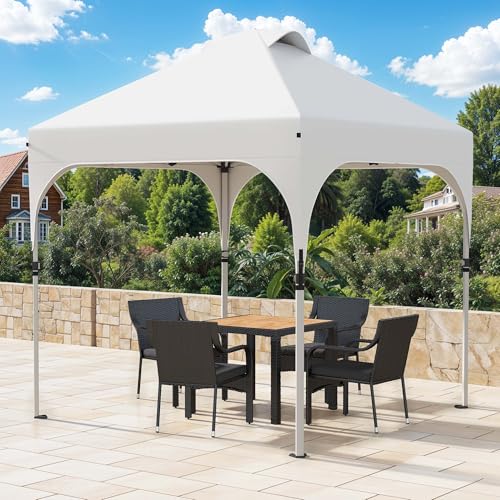YITAHOME Pavillon 2.5x2.5m +4er Set Sandsäcke+Belüftung | Faltpavillon stabil & höhenverstellbar | Gartenzelt UV Schutz 50+ Upgrade fur Garten,Party,Camping,Outdoor Hellweiß YITAHOME Pavillon 2.5x2.5m +4er Set Sandsäcke+Belüftung | Faltpavillon stabil & höhenverstellbar | Gartenzelt UV Schutz 50+ Upgrade fur Garten,Party,Camping,Outdoor Hellweiß von YITAHOME