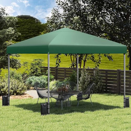 YITAHOME Pavillon 3x3M + 4er Set Sandsäcke, Pop Up Faltpavillon stabil & höhenverstellbar UV Schutz 50+,Gartenzelt Partyzelt für Terrasse Strand Camping Markt Festival Lichtgrün YITAHOME Pavillon 3x3M + 4er Set Sandsäcke, Pop Up Faltpavillon stabil & höhenverstellbar UV Schutz 50+,Gartenzelt Partyzelt für Terrasse Strand Camping Markt Festival Lichtgrün von YITAHOME