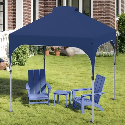 YITAHOME Pavillon 3x3m +4er Set Sandsäcke+Belüftung | Faltpavillon stabil & höhenverstellbar | Gartenzelt UV Schutz 50+ Upgrade fur Garten,Party,Camping,Outdoor Blau von YITAHOME