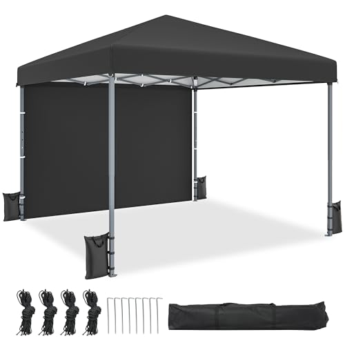 YITAHOME Pop-Up-Pavillon mit Netzseiten, 3x3Meter, höhenverstellbar, Doppeldach, Festzelt, Pavillon mit Aufbewahrungstasche, für Garten, Hinterhof, Terrasse, Party Freien, Camping, Märkte, YITAHOME Pop-Up-Pavillon mit Netzseiten, 3x3Meter, höhenverstellbar, Doppeldach, Festzelt, Pavillon mit Aufbewahrungstasche, für Garten, Hinterhof, Terrasse, Party Freien, Camping, Märkte, von YITAHOME