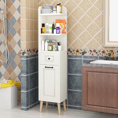 Badezimmerschrank schmal badezimmerschrank schmal holz Aufbewahrung im Eckschrank badregal schmal badezimmer hochschrank eckschrank küche hoch- & midischränke fürs bad für Badezimmer-Wohnzimmerecke ( von YITAYMLI