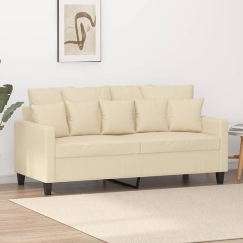 YITHOPI 2-Sitzer-Sofa Creme Schlafzimmersofas Multifunktionales Sofa für Hotel 140 cm Stoff von YITHOPI