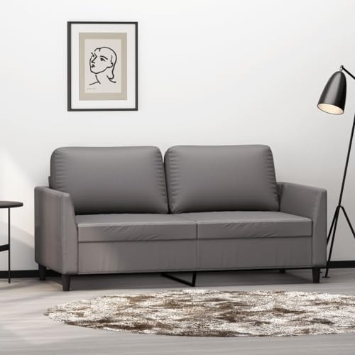 YITHOPI 2-Sitzer-Sofa Grau Schlafzimmersofas Wohnzimmersofa für Wohnzimmer 140 cm Kunstleder YITHOPI 2-Sitzer-Sofa Grau Schlafzimmersofas Wohnzimmersofa für Wohnzimmer 140 cm Kunstleder von YITHOPI