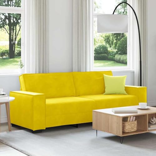 YITHOPI 3-Sitzer-Sofa Gelb Multifunktionales Sofa Bürosofas für Gästehaus 180 cm Samt von YITHOPI