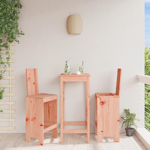 YITHOPI Barhocker 2 STK. Freizeitstühle Outdoor-Stühle für Rasenflächen 40x42x120 cm Massivholz Douglasie von YITHOPI