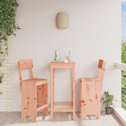 YITHOPI Barhocker 2 STK. Freizeitstühle Outdoor-Stühle für Terrassen 40x48,5x115,5 cm Massivholz Douglasie von YITHOPI