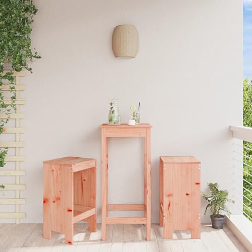 YITHOPI Barhocker 2 STK. Terrassenstühle Gartenmöbel für Rasenflächen 40x36x75 cm Massivholz Douglasie von YITHOPI