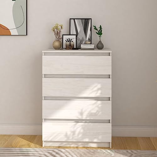 YITHOPI Beistellschrank Weiß Wohnzimmermöbel für Schlafzimmer Küche 60x36x84 cm Massivholz Kiefer YITHOPI Beistellschrank Weiß Wohnzimmermöbel für Schlafzimmer Küche 60x36x84 cm Massivholz Kiefer von YITHOPI