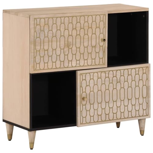 YITHOPI Beistellschrank Wohnzimmermöbel für Wohnzimmer Diele 80x33x75 cm Massivholz Mango von YITHOPI