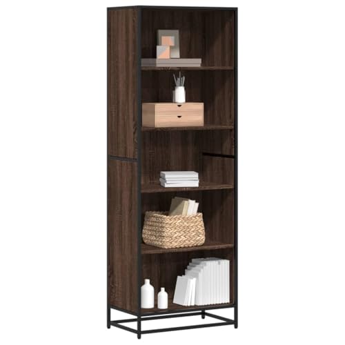 YITHOPI Bücherregal Braun Eichen-Optik Multifunktionales Bücherregal für Schlafzimmer 60x35x170,5 cm Holzwerkstoff YITHOPI Bücherregal Braun Eichen-Optik Multifunktionales Bücherregal für Schlafzimmer 60x35x170,5 cm Holzwerkstoff von YITHOPI