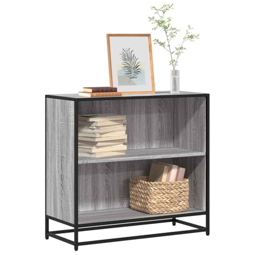 YITHOPI Bücherschrank Grau Sonoma Multifunktionales Bücherregal für Schlafzimmer 80,5x35x76 cm Holzwerkstoff YITHOPI Bücherschrank Grau Sonoma Multifunktionales Bücherregal für Schlafzimmer 80,5x35x76 cm Holzwerkstoff von YITHOPI
