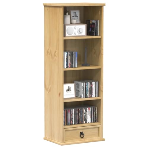 YITHOPI CD-Schrank Corona Vielseitiges Regal für Bücher Büroregal für Wohnzimmer 40x30x110 cm Massivholz Kiefer YITHOPI CD-Schrank Corona Vielseitiges Regal für Bücher Büroregal für Wohnzimmer 40x30x110 cm Massivholz Kiefer von YITHOPI