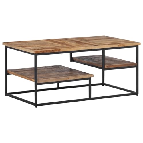 YITHOPI Couchtisch Wohnzimmertisch Multifunktionaler TV-Ständer für Empfangsraum Büro 90x50x39 cm Recyceltes Massivholz Teak YITHOPI Couchtisch Wohnzimmertisch Multifunktionaler TV-Ständer für Empfangsraum Büro 90x50x39 cm Recyceltes Massivholz Teak von YITHOPI